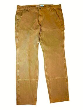 Carhartt Double Knee Work Pants Brown Duck Canvas Women’s 18 Tall Relaxed Fit